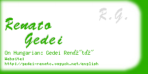 renato gedei business card